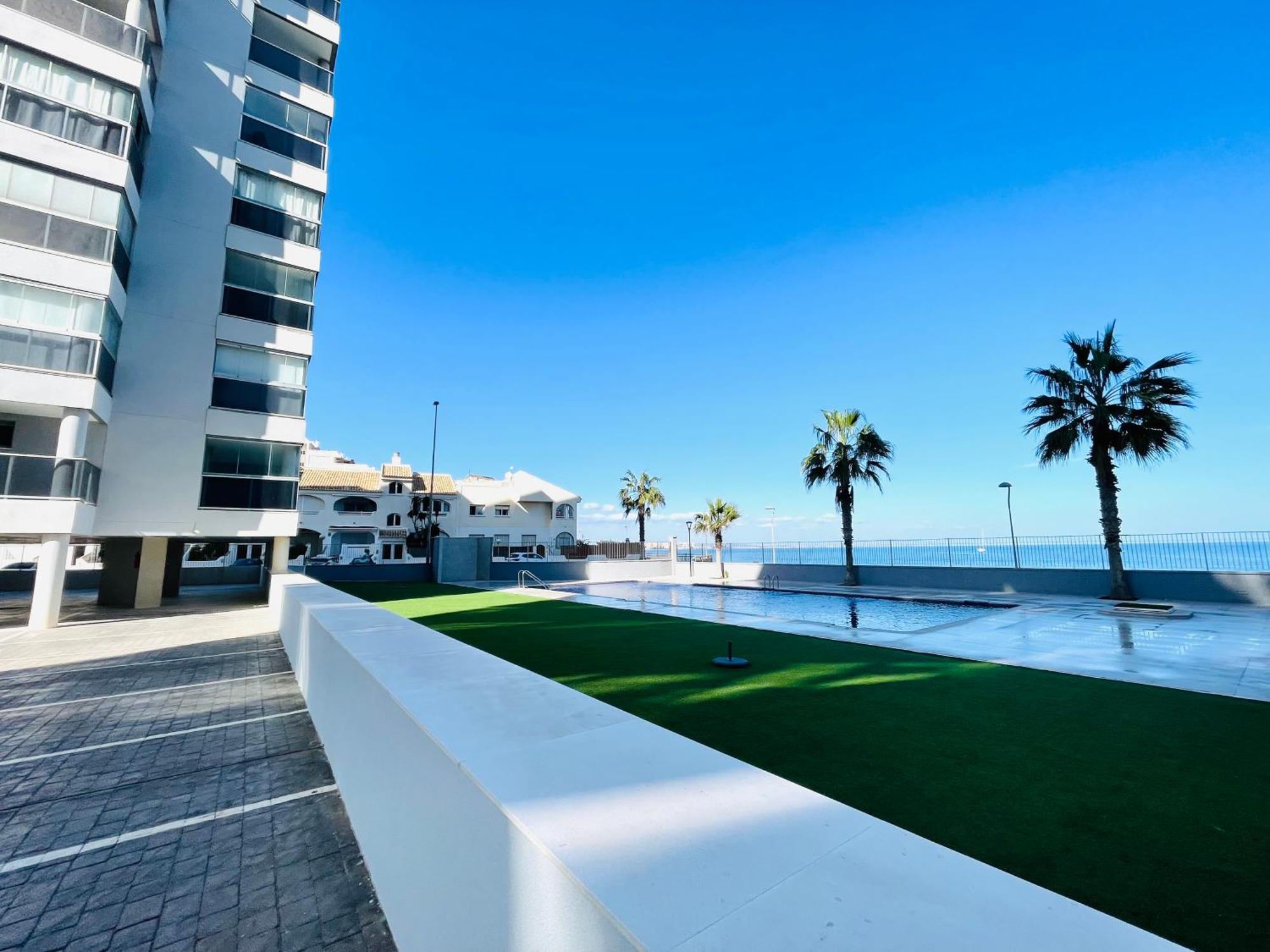 Apartamento En Primera Linea Con Vistas A La Playa Ensenada Del Esparto Del Residencial Vina Del Mar Apartment ลามังกา เดล มาร์เมนอร์ ภายนอก รูปภาพ