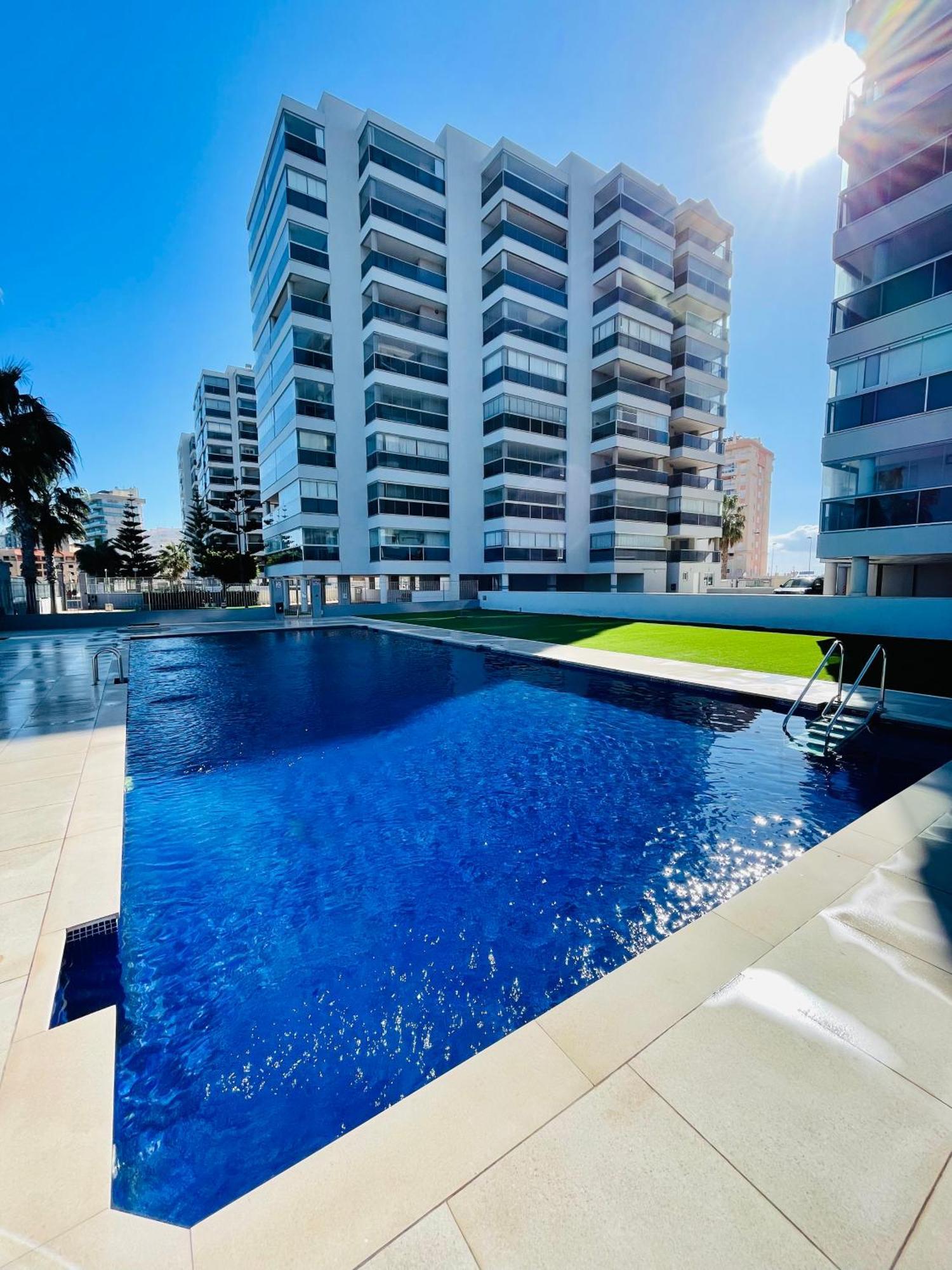 Apartamento En Primera Linea Con Vistas A La Playa Ensenada Del Esparto Del Residencial Vina Del Mar Apartment ลามังกา เดล มาร์เมนอร์ ภายนอก รูปภาพ